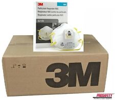 8 BX 3M 8210V N95 Particulate Respirator Protection Masks Exhalation Valve NIOSH picture