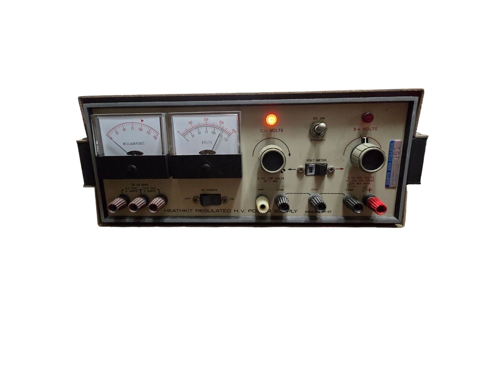 Heathkit IP-17 HV High Voltage Power Supply 