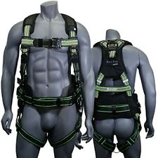 AFP Fall Protection Safety Harness Premium Hi-Viz Lime Black Reflective Bad Boy picture