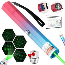 5000 Miles 532nm Green Laser Pointer Pen Star Beam USB Rechargeable Lazer Light picture