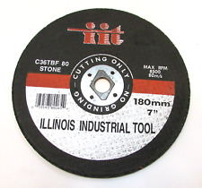 New Vintage 1990's IIT Illinois Industrial Tool Stone Cutting Wheel 180mm 7