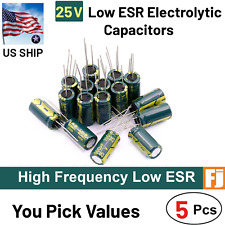 5 Pcs 25V Low ESR High Frequency Electrolytic Capacitors | You Pick | US Ship picture