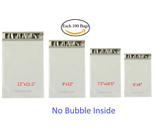 Each 100 6x9 7.5x10.5 9x12 12x15.5 Poly Mailers Shipping Envelopes Sealing Bags  picture