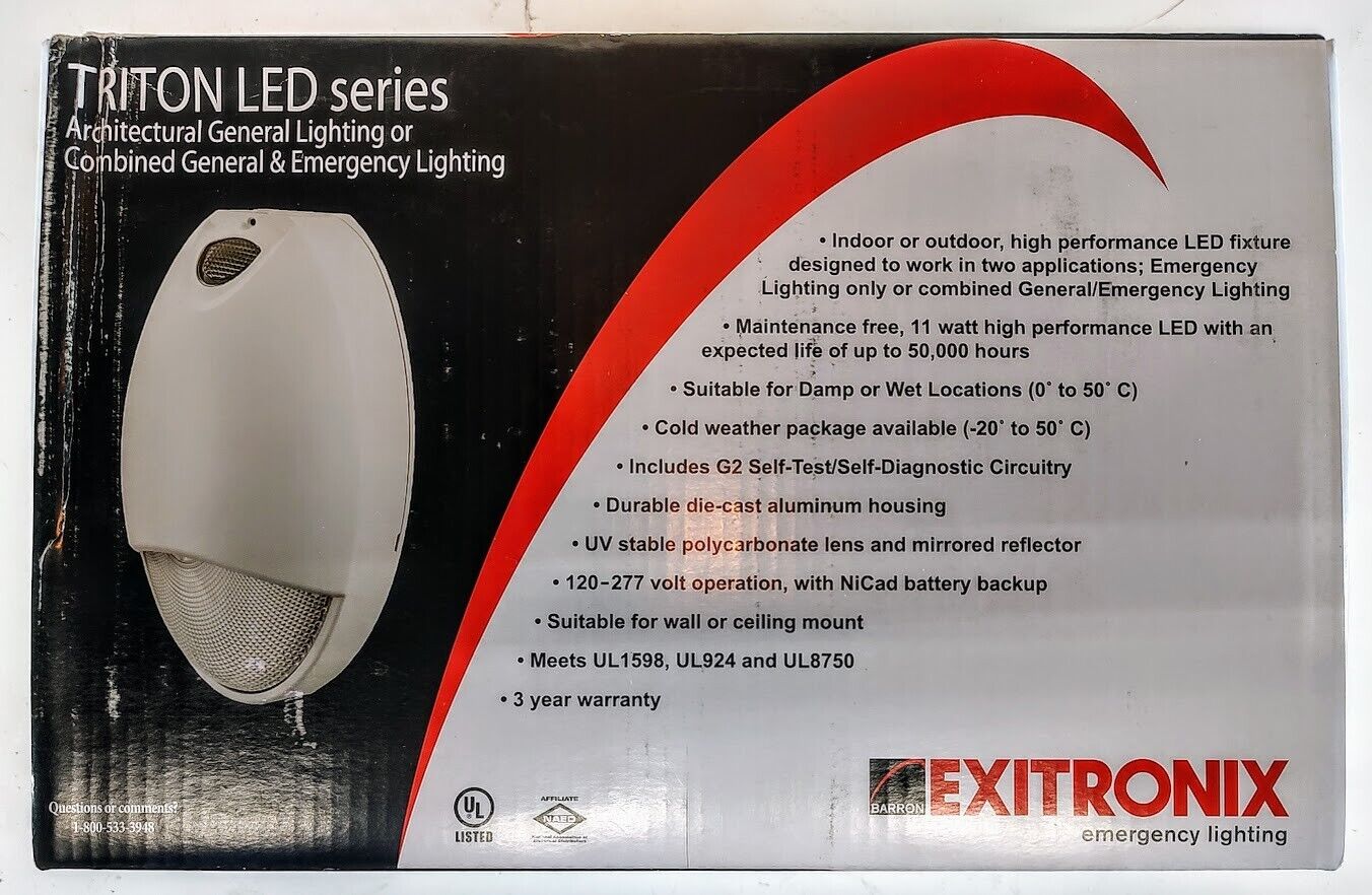 Exitronix TRL-ACEM-WH General Lighting or Combined General & Emergency Lighting