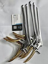 Gold Coated Kerrison Rongeurs Set 8 Inches(1mm,2mm,3mm,4mm,5mm) 5 Pcs Upward 45° picture