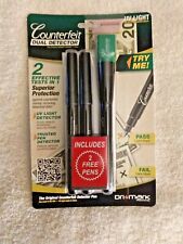 Dri-mark Smart Money Counterfeit Detector Pen with UV Led Light 351UVB + 2 pens picture