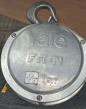Eaton Yale 1/2 Ton Hand Operated Chain Hoist Vintage Manual Works Great  picture