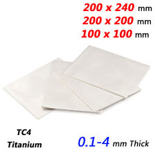 TC4 Titanium Sheets Plates Ti-6Al-4V 0.8mm-4mm Thick Square 100x100mm 200x200mm picture