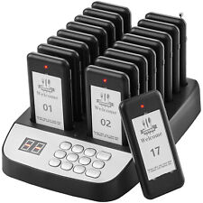 VEVOR Restaurant Wireless Guest Paging System 16 Beepers Queuing Calling Pagers picture