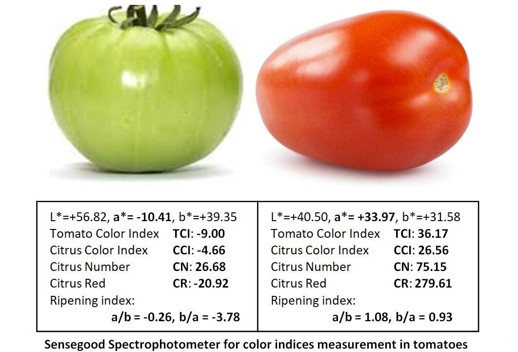 Agriculture Fruits Vegetables Colorimeter Tomato Color Index TCI