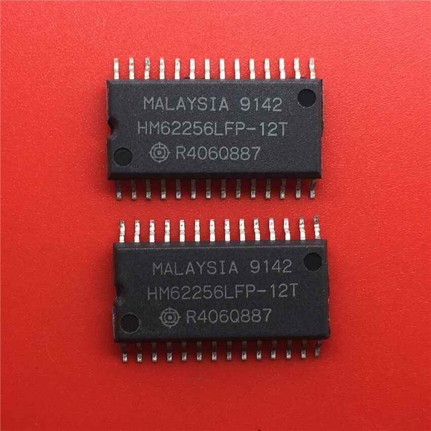 5PCS  HM62256LFP-12T, Hitachi Static Ram, SRAM 32KX8 256K SMD