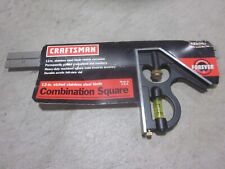NOS Vtg CRAFTSMAN USA Combination Square & Rule NEW OLD Machinist Tool picture