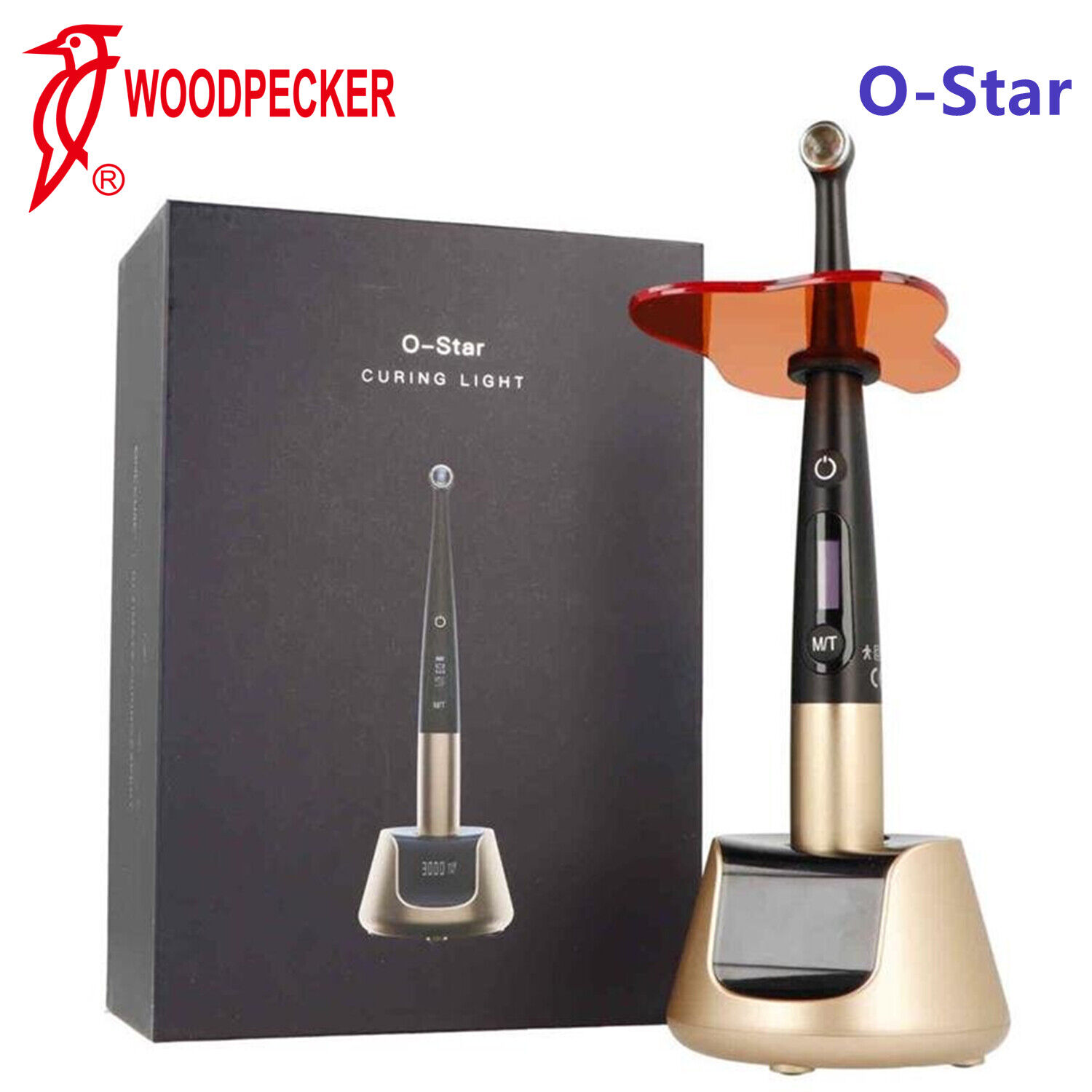 Woodpecker O-Star Dental LED Curing Light Lamp 3000mw 7 Models Wide Spectrum