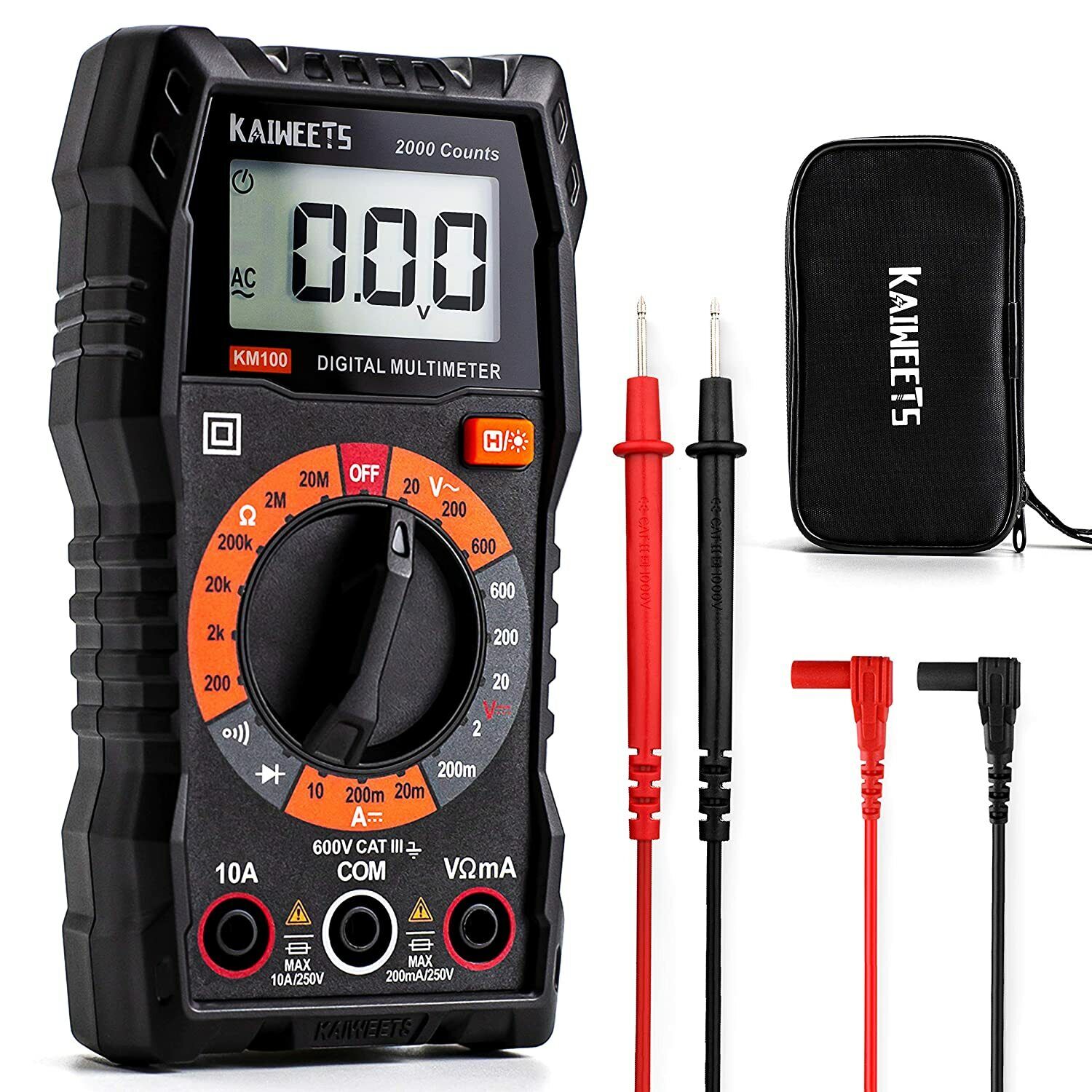 kaiweets Multimeters KIT HT118A/HT206D/HT200B/HT208D/KM100 Clamp table AC,AC/DC