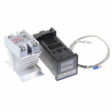 100-240VAC PID REX-C100 Temperature Controller SSR-40A Thermocouple Heat Sink picture