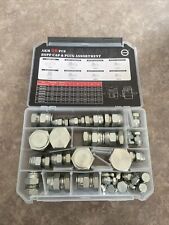 BSPP Plug Kit 56 Pieces Hose Tube & Pipe Set Hydraulic Galvanized 45# Steel New picture