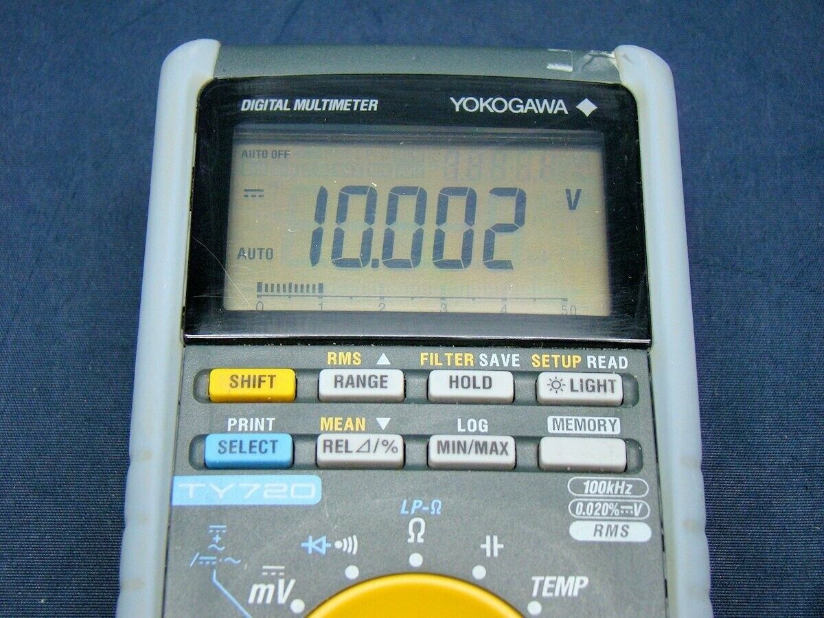 YOKOGAWA TY720 4.5-digit Digital Multimeter Tested Working terminal cover defect