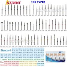 100pcs AZDENT Dental Diamond Burs Drill FG For High Speed Handpiece 100 Types picture