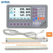 2 Axis 3 Axis Digital Readout Display DRO Linear Scale Encoder 5um Mill Lathe picture