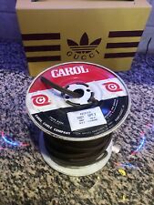 Vintage Carol Cable Company 18-2 Gauge Cloth covered Wire Roll Spool Pawtucket picture