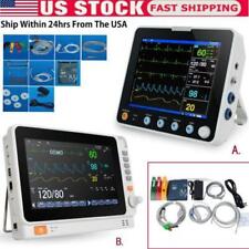 Portable Medical Patient Monitor Vital Sign ICU ECG NIBP RESP TEMP SPO2 PR/HR US picture