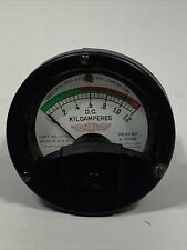 Vintage Radio Panel Meter Consolidated Diesel 0-1.2 Kiloamperes Sealed picture