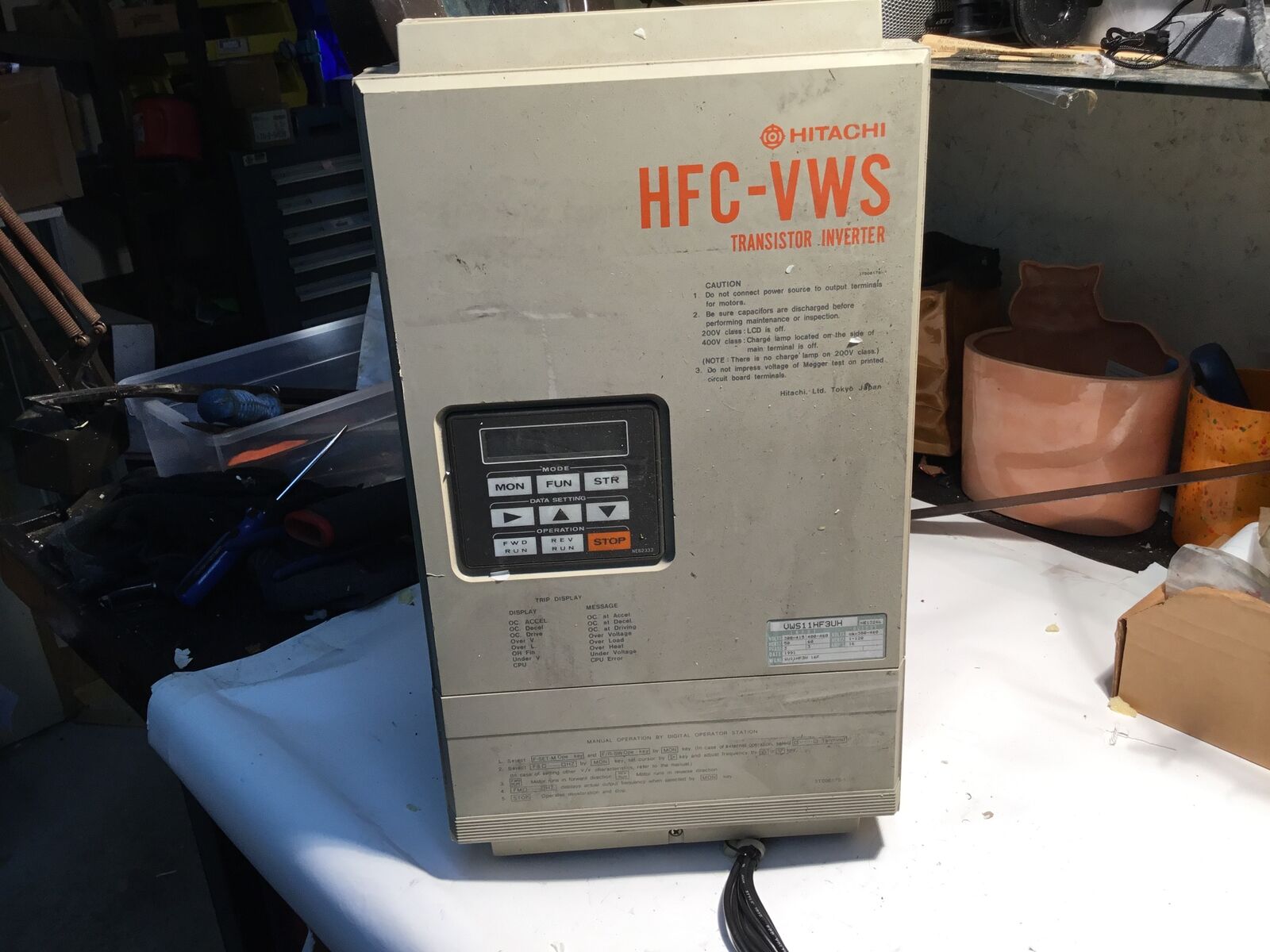 Hitachi HFC-VWS Transistor Inverter VWS11HF3UH Used (18)