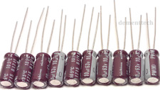 10x Nichicon PW 10uF 63V Low-ESR Impedance 105C radial capacitors caps 5mm 5x11 picture