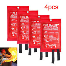4 pcs FIRE BLANKET Fiberglass For Home Emergency Retardant Prepared 39''x39''  picture