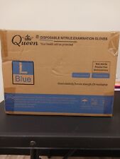 QUEEN Nitrile Gloves -  Blue, Non-Sterile, Powder-Free - Case of 1000 picture