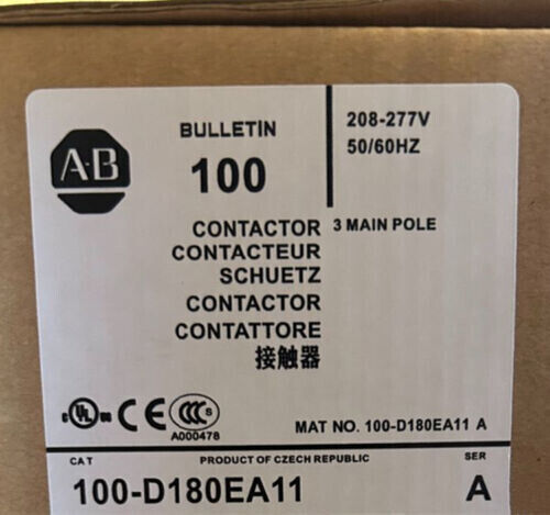 NEW Allen-Bradley 100-D180 100-D180EA11 Contactor