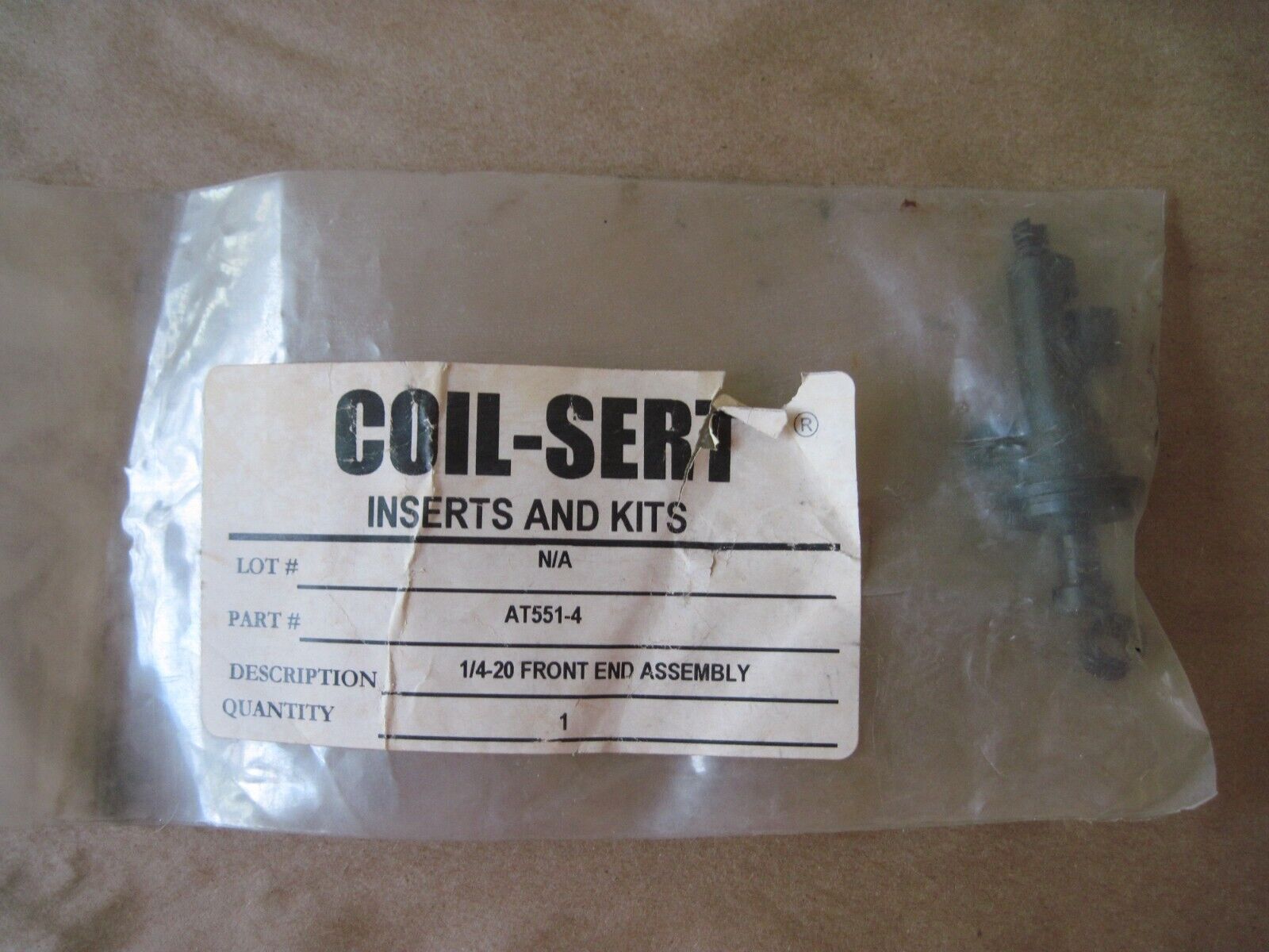 Coil-Sert AT551-4 Front End Assembly 1/4-20 Thread Repair Install Tool NOS