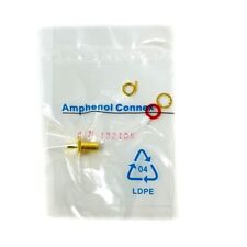 Amphenol 132105 RF Coaxial Connector, SMA Bulkhead Jack, 50 Ohm, Female Socket picture