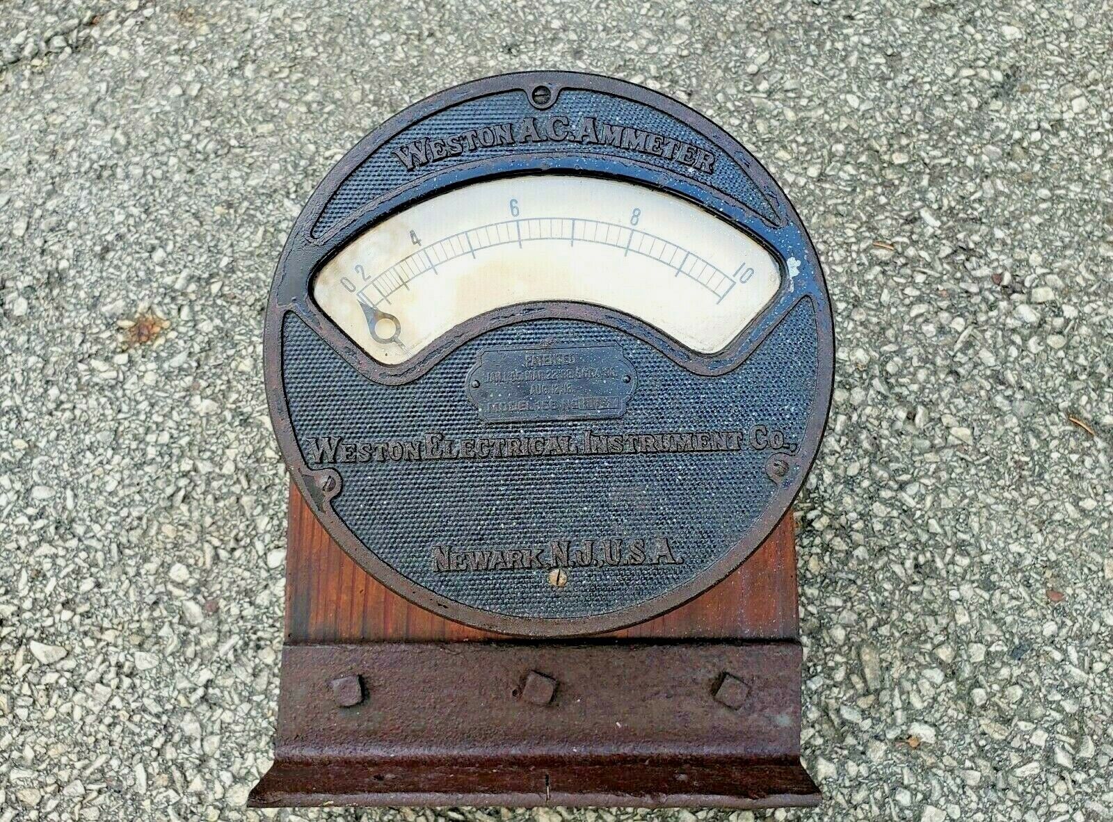 Weston Model 156 AC Ammeter Electrical Instrument Industrial Vintage Antique