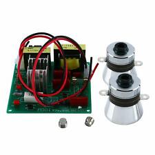 YaeCCC 110V Cleaner Power Driver Board+2 Pcs 50W Ultrasonic Cleaning Transducer picture