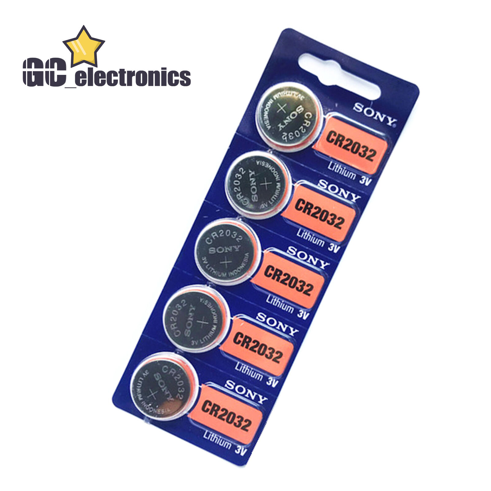 5PCS/10PCS Sony CR2032 CR 2032 3V Coin Cell Button Battery for watch Genuine