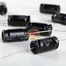 Non-Polarized Electrolytic Audio Capacitor 22MFD 22uF 100V (10/pk)  picture