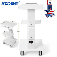 Dental Trolley Mobile Medical Tool Cart Lab Stand 4 Casters Three Layer Serving picture