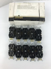 Leviton CR15-E Black Duplex Receptacle 125V 15A 2P - Box of 10 picture