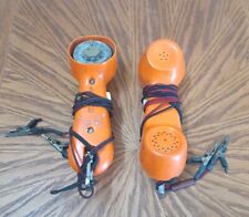 Lot of 2 - Vintage GTE Electric Bell System Linemen's Rotary Handset Phone picture