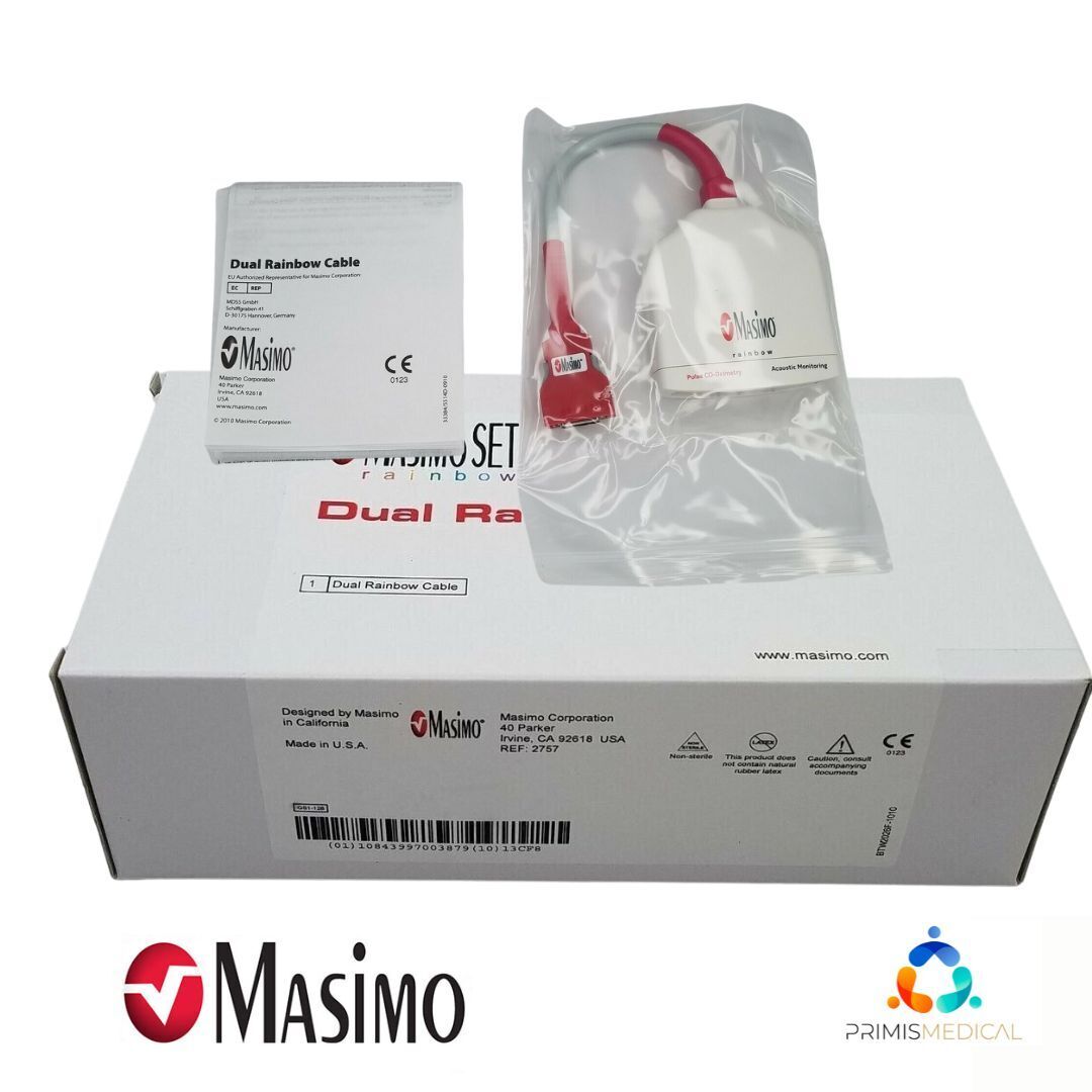 Masimo 2757 Dual-Channel Rainbow Acoustic Monitoring Cable (New)