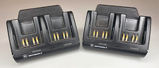 Lot of 2 - MOTOROLA NTN8375A AA16742 BATTERY DUAL SLOT CHARGERS picture
