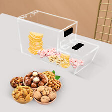 Acrylic Stackable Candy Bin Bulk Transparent Cube Cereal Topping Dispenser 4.5L picture