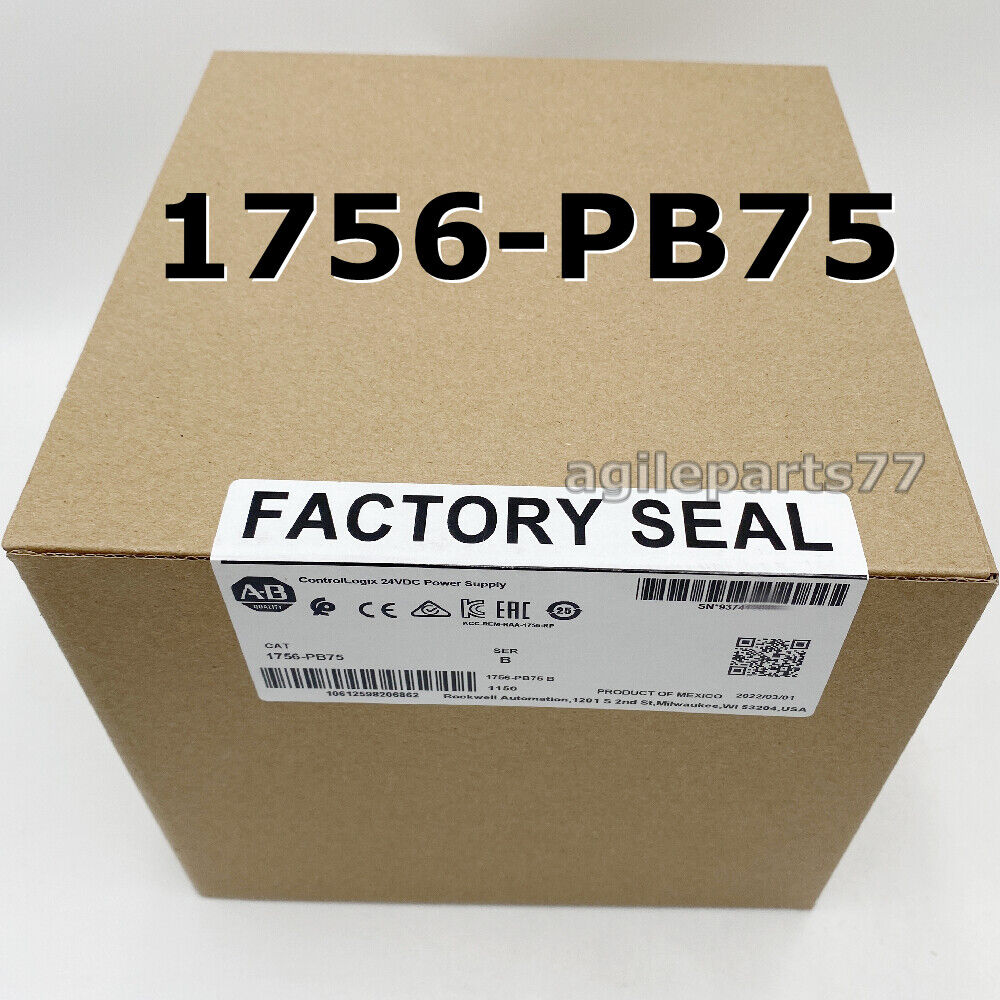 AB 1756-PB75 Allen-Bradley ControlLogix AC Power Supply 2023 NEW Factory SEALED