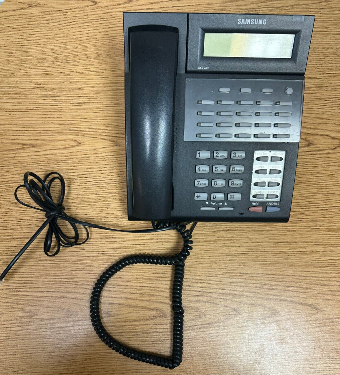 Samsung iDCS 28D Digital Telephone Black with Handset Desk Phone Working