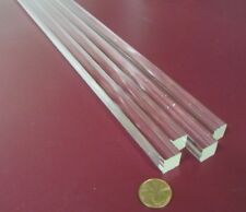 Acrylic Square Extruded Rods Bar, Clear .500