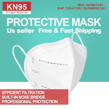 50 PCS KN95 Protective  5 Layers Face Mask Disposable Respirator BFE 95% PM2.5 picture