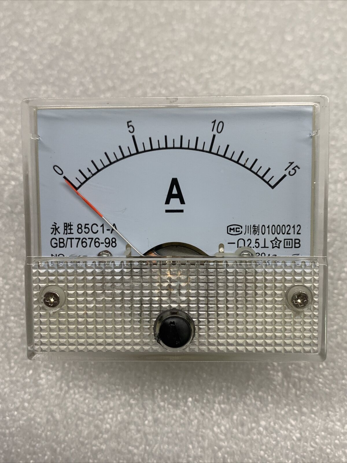 (LOT OF 4) 85C1-A Dc Ampere Meter Panel Meter Gauge 15A Amp Current NIB