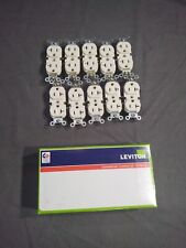 Box of (10) Leviton Res. Duplex Receptacles  20A  almond Outlets picture