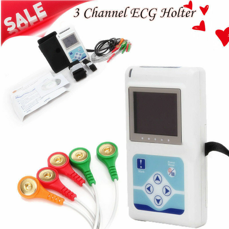 CONTEC ECG/EKG Holter Monitor Heart Disease Cardiology Analyzer PC Software,USA